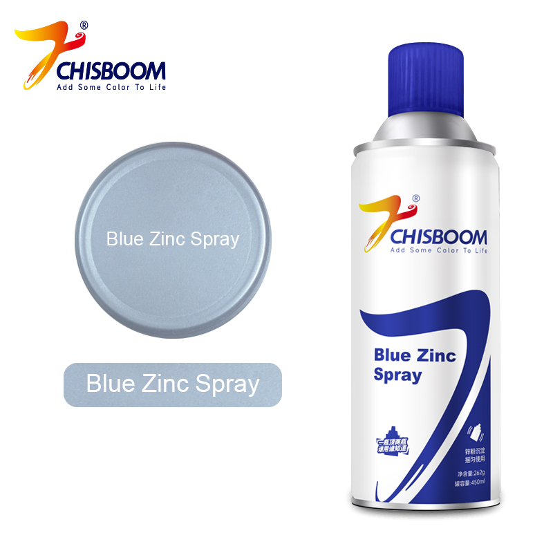 Blauer weiße Zink -Aerosolfarbe