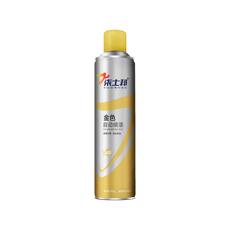 Goldene Aerosolfarbe